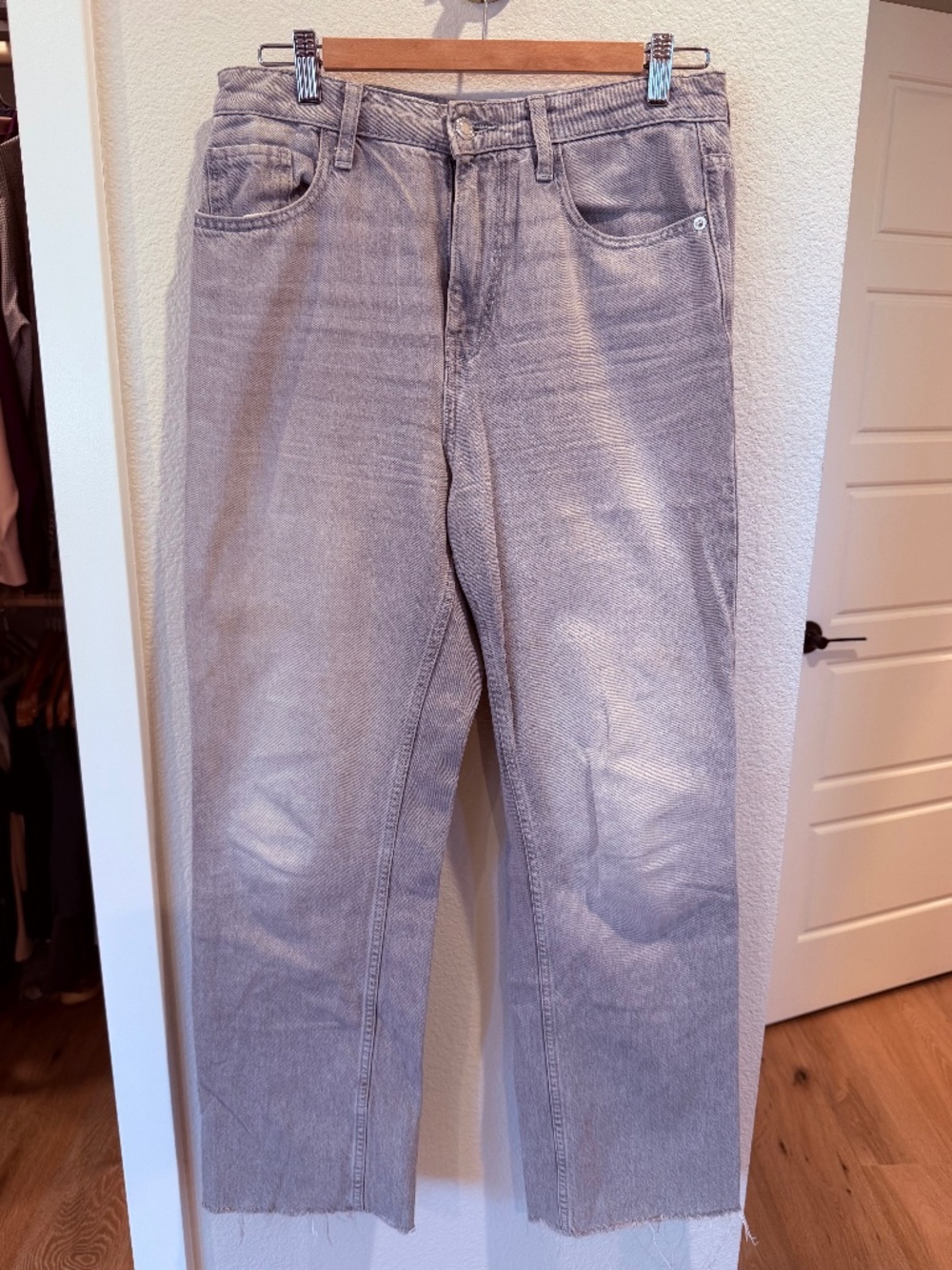 ZARA light grey denim jeans